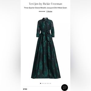 Rickie Freemon by Teri Jon green formal dress